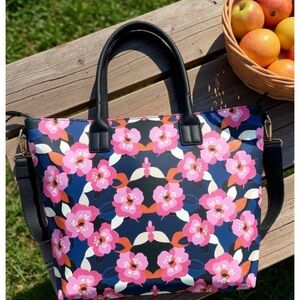 NWT Trina Turk All Over Narcissus Pink Floral Tote Bag NWT $148 MSRP
